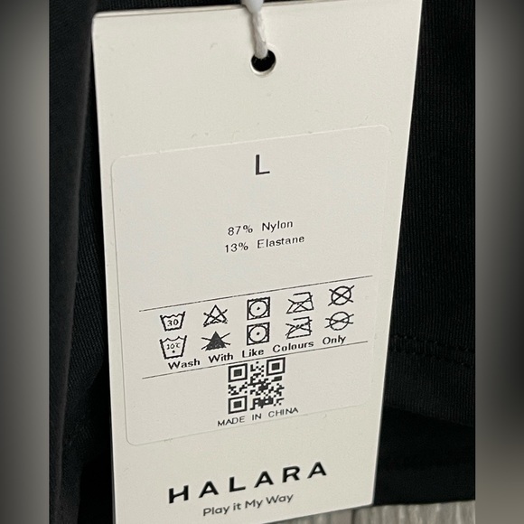 Halara Basic Padded Workout Cropped Tank Top in Black Size L NWT - Picture 5 of 5